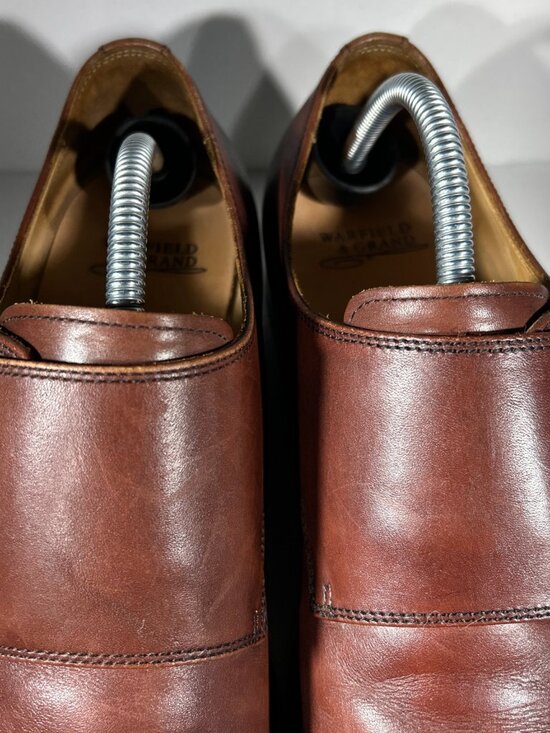 Warfield Grand Double Monk Strap Mens Leather Dress Shoes Merrick Size 10 Brown main image 12
